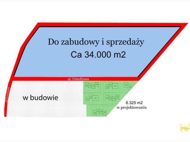 Kompleks działek pod zabudowę i inwestycję 34 000 m²