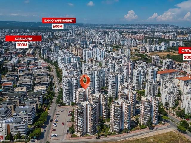 Konyaaltı Uluç Mah. Aykent Sitesinde Satılık 3+1 Geniş Daire