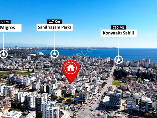 Konyaaltı Arapsuyu Denize 750 Metre Mesafede 3+1 Daire