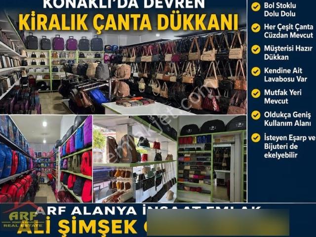 Konaklı'da Devren Kiralık Çanta Mağazası