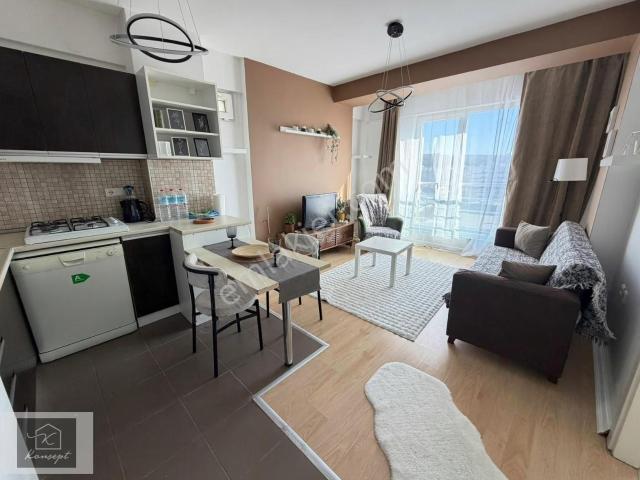 Konsept'ten Site İçerisinde Full Eşyalı 1+1 Kiralık Daire