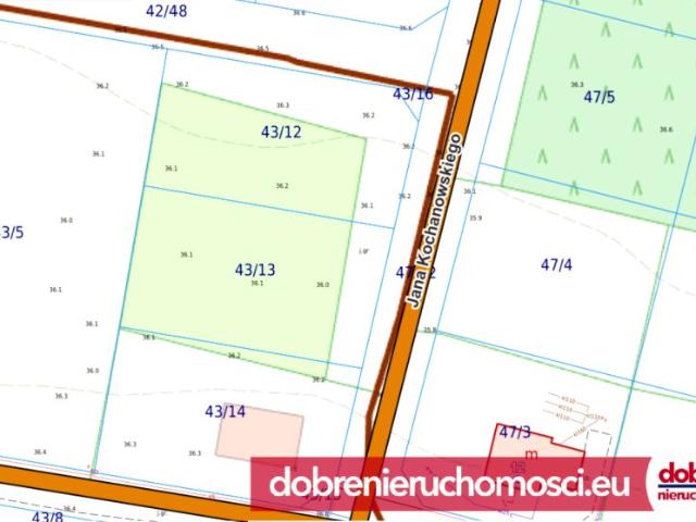 Kochanowskiego 989 m², Toporzysko