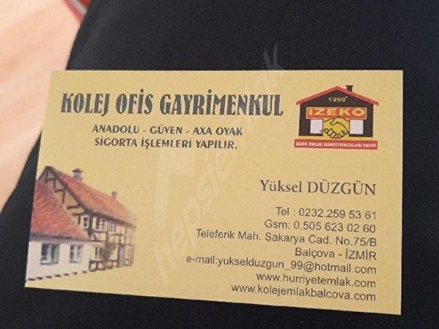 KOLEJ OFİS GAY.BERGAMA KOYUNELİ' NDE SATILIK BAHÇE