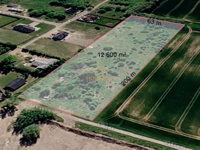 Łąkowa 12 600 m², Wiślinka
