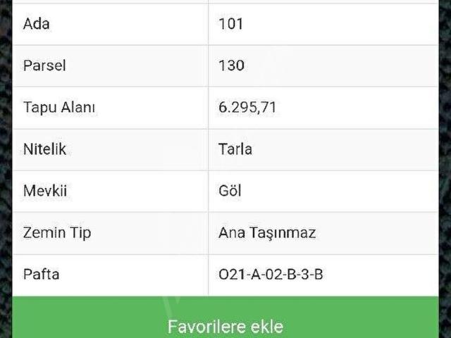 Köyceğiz döğüşbelen de Satılık 6295m tarla