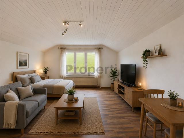 Klein, aber fein: 1 Zimmer Wohnung in Wyssachen mit Balkon an ruhiger Lage