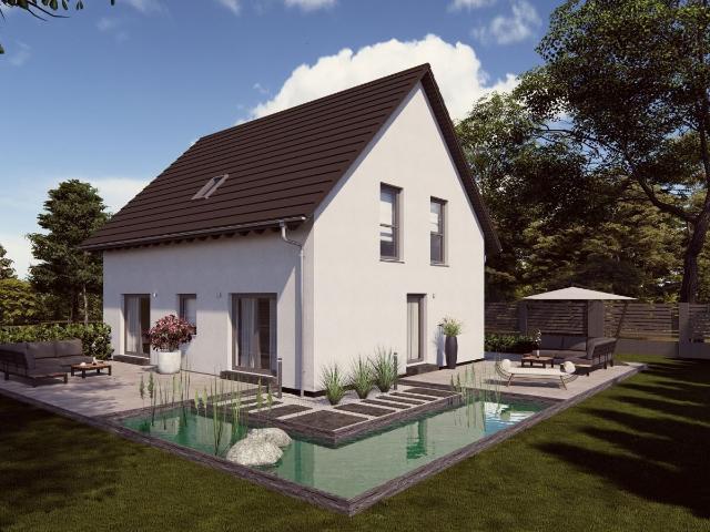 Kleines Zweifamilienhaus ! Je Wohnung mit halben Grundstück nur 293.000, EUR je Familie !