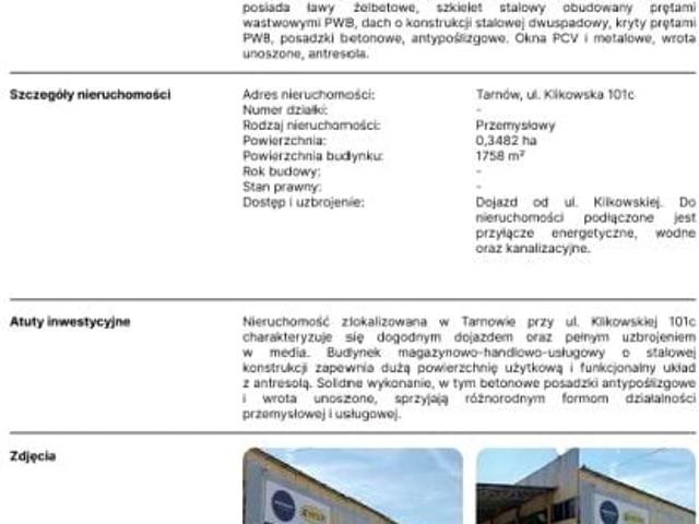 Klikowska 3 482 m², Tarnów