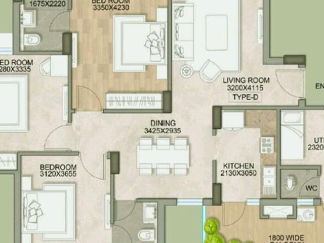 Klj Imperial 3.5 Bedroom 1720 Sq. Ft. Apartment in Sector 77 Faridabad Listing ID: #9967