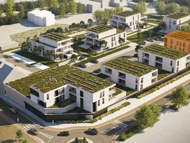Knap 3 slk appartement 105m² met ZW terras in Koersel