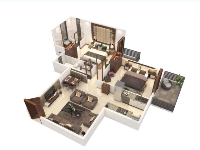 Kshitij Ramsons 2 Bedroom 536 Sq. Ft. Apartment in Sector 95 Gurgaon Listing ID: #9573