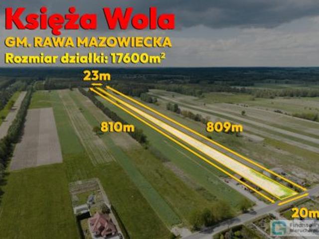 Księża Wola, 17627 m² Działka
