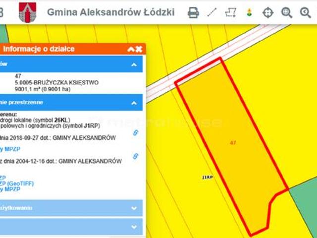 KSIĘSTWO działka rolna o pow. 9001,1 m2