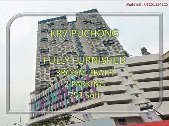 KR7 Residence Puchong Fully Furnished Brand New Unit 2 Parking