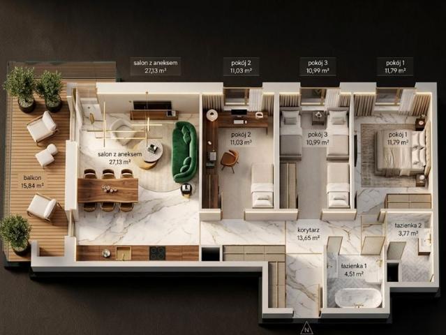 Królowej Jadwigi 82,87 m², Poznań