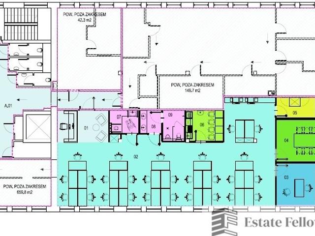 300 m2 biur klasy B na Łagiewnickiej – szybki dostęp do centrum