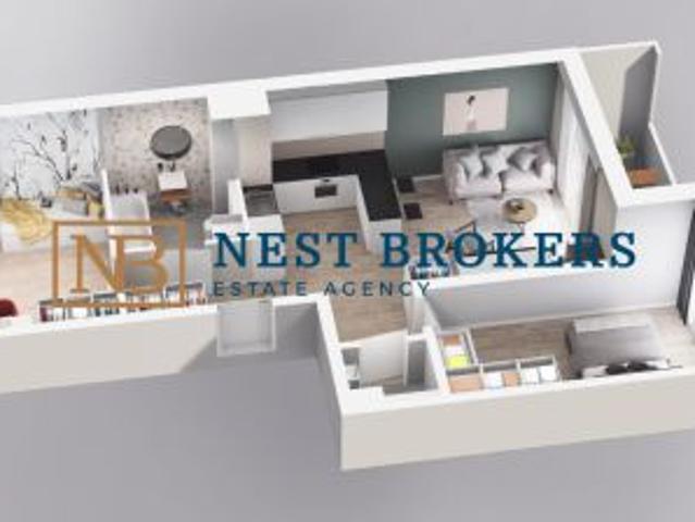Kraków, Podgórze, ul. Walerego Sławka, 59 m² Mieszkanie