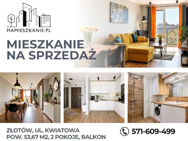Kwiatowa 53,67 m², Złotów