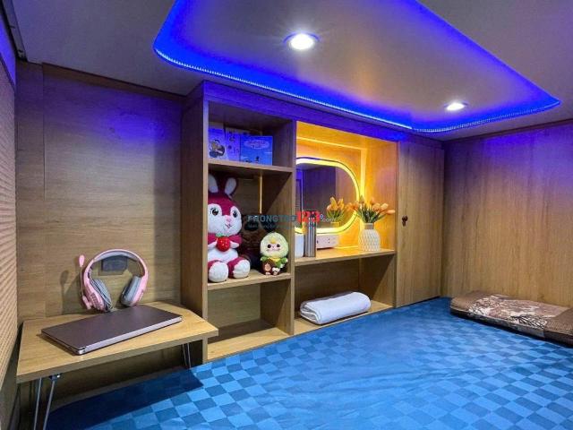 Hệ thống phòng trọ 1 người FULL NT KTX Sleepbox xịn xò Q10 giá 1tr3