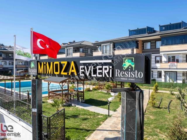 Kumbağ Havuzlu Sitede Eşyalı Kiralık Lüks 1+1 Bahçe Katı Daire