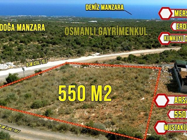 KUMKUYU CANAKCIDA SATILIK 550 m2 ARSA FULL DENİZ MANZARALI