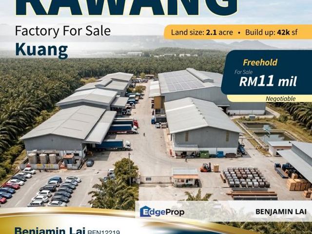 Kuang, Rawang Factory For Sale