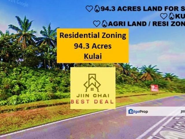 Kulai 94.3 Acres Residential Zoning Agriculture Land with Palm Oil