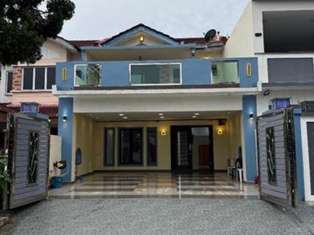 Kulai Indahpura Kemboja Double Storey Terrace 22x70 Renovated Good Con