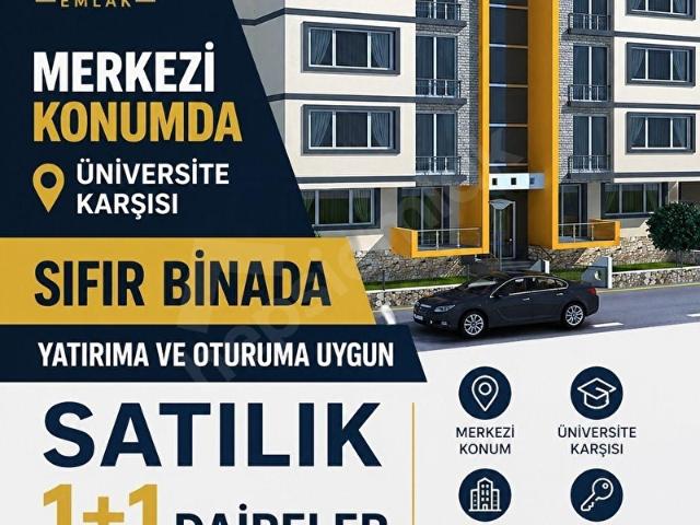 KUZEYDEN SIFIR BİNADA SATILIK 1+1 SÜPER LÜKS DAİRELER