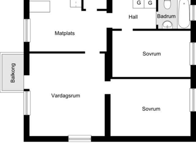 Kvarnbacksvägen 55, 3tr