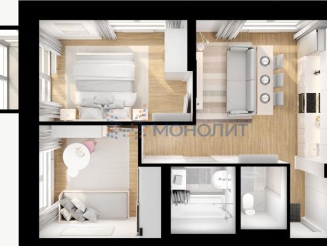 квартира 47 m2 Ржавка