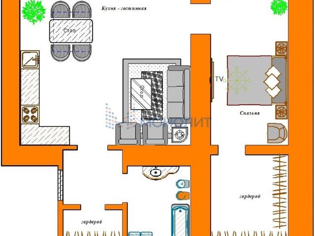 квартира 604 m2 Афонино