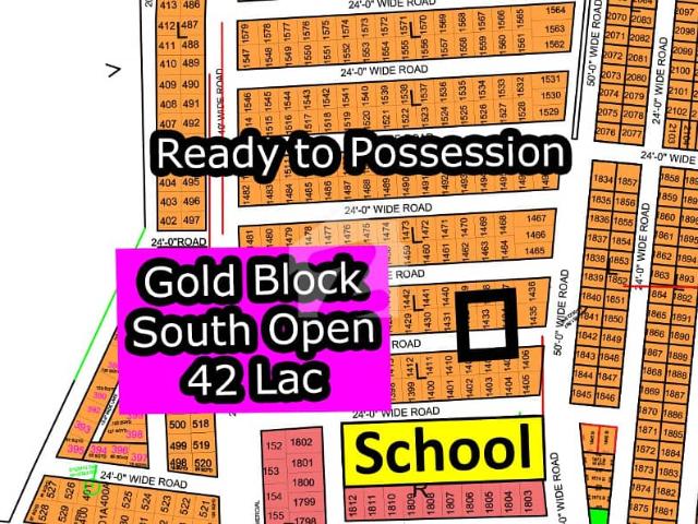 L 1433 South Open + Gold Block North Town Residency Phase 01 Surjani Plot For Sale