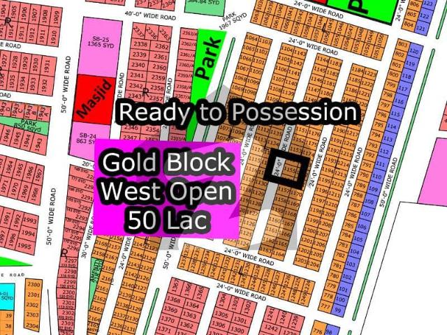L 1155 Gold Block + West Open North Town Residency Phase 01 Surjani