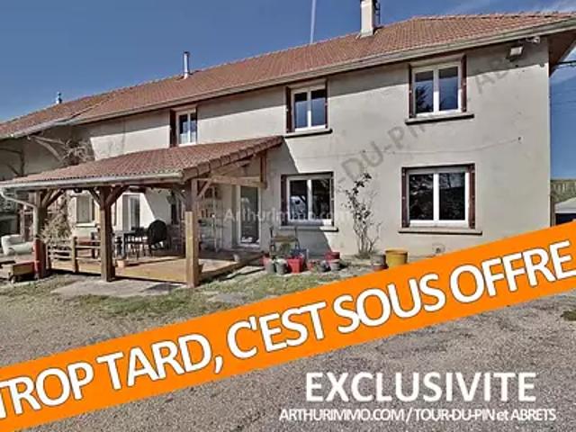 La Tour du Pin 38110 Achat / Vente maison 4 pièces t4 cave