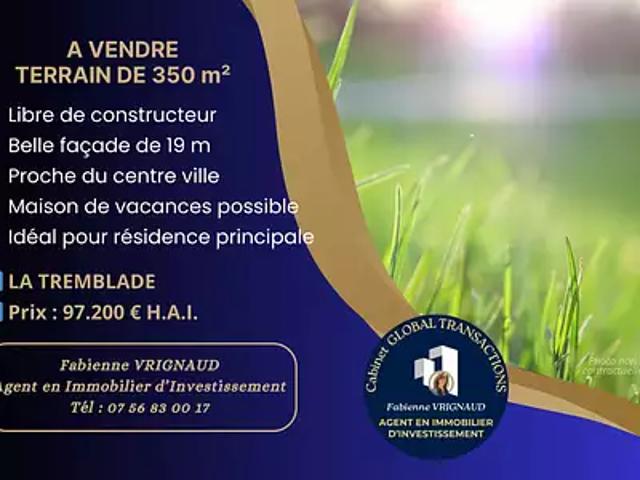 La Tremblade 17390 Achat / Vente terrain