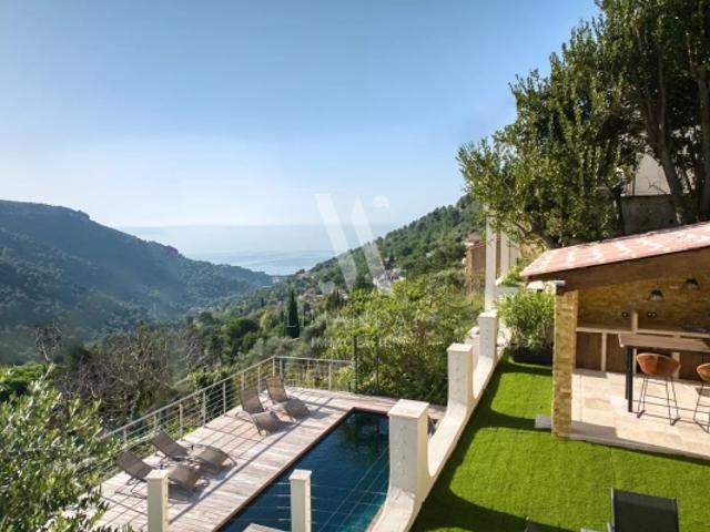 La Turbie Villa provençale rénovée avec vue mer et piscine