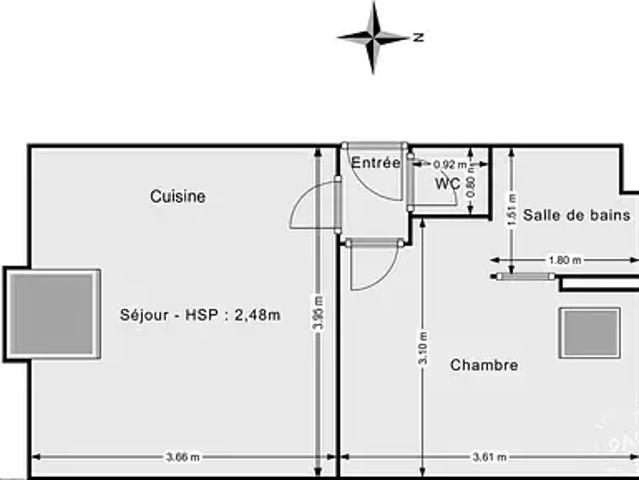 La Ville du Bois 91620 Achat / Vente appartement 2 pièces t2