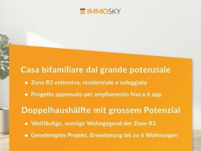 La casa dal grande potenziale, ampliamento con progetto approvato