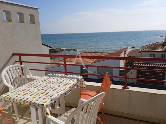 Appartement T3 avec balcon vue mer, parking, cave, local vélo. Les sables d'Olonne