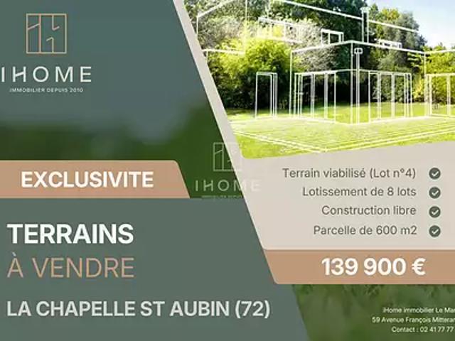 La Chapelle Saint Aubin 72650 Achat / Vente terrain