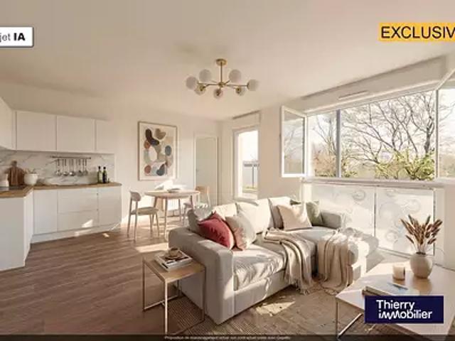 La Chapelle sur Erdre 44240 Achat / Vente appartement 2 pièces t2 au dernier étage terrasse