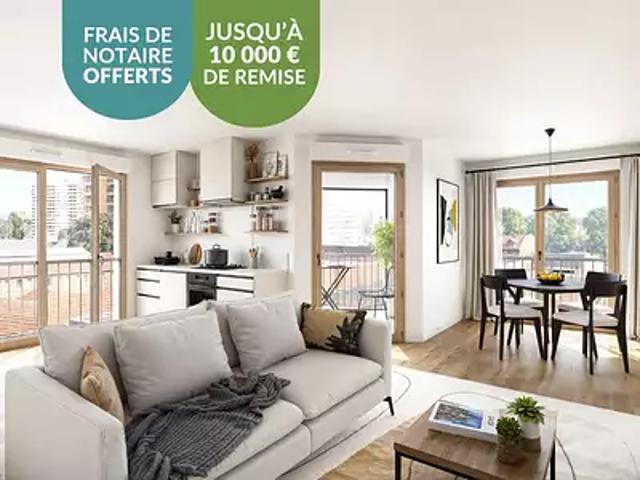 La Courneuve 93120 Programme neuf appartement neuf à vendre t3 PTZ+ HQE TVA 5,5%