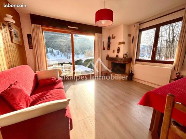 La Clusaz T2+garage avec vue magnifique sur la chaine des Aravis