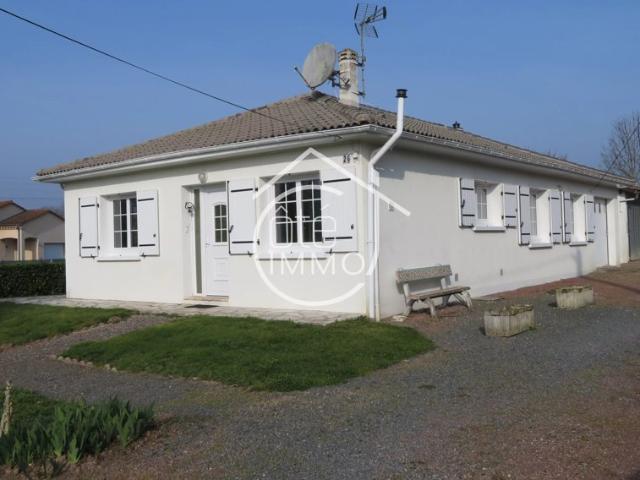 La Force: Maison de plain pied 4 pièces de 96m² avec jardin