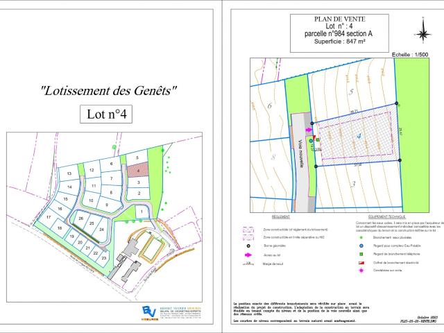 La Geneytouse Vente Terrain 87