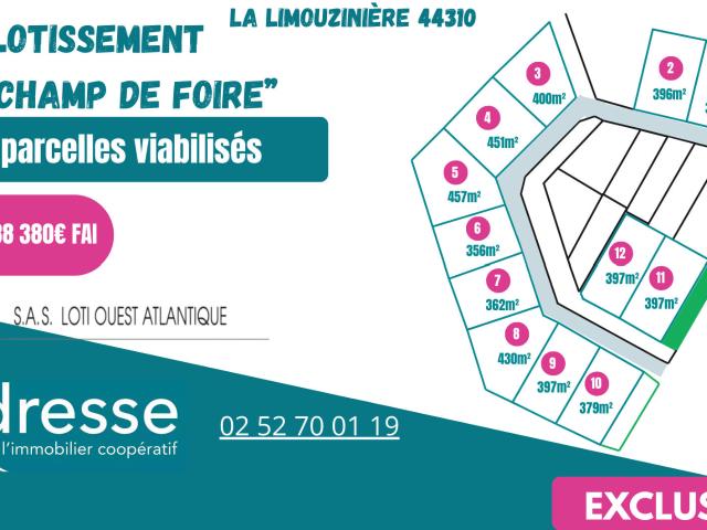 La Limouzinière Vente Terrain 44