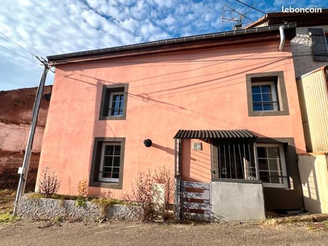 La Petite Raon TB maison mitoyenne 3P 79 m2 sol 67 m2 habitables années 1900 entièrement rénovée sur 0,61 are + 2 parcelles 0,89are et 0,67are à