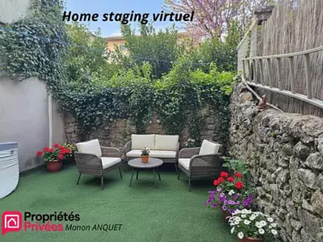 La Roquebrussanne 83136 Achat / Vente appartement 1 pièce t1 jardin cave