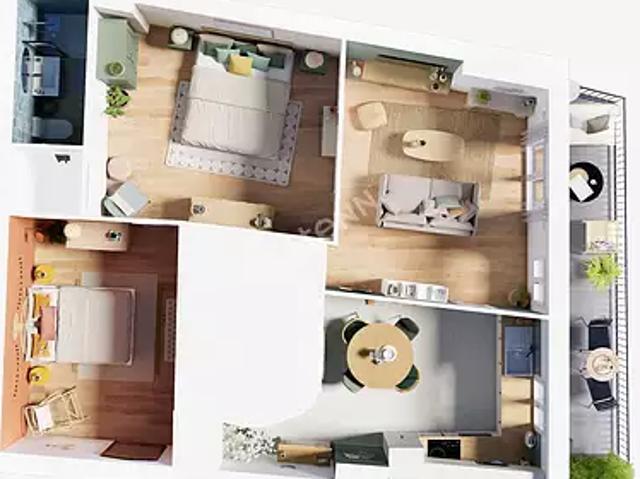 La Seyne sur Mer 83500 Achat / Vente appartement 4 pièces t4 au dernier étage terrasse